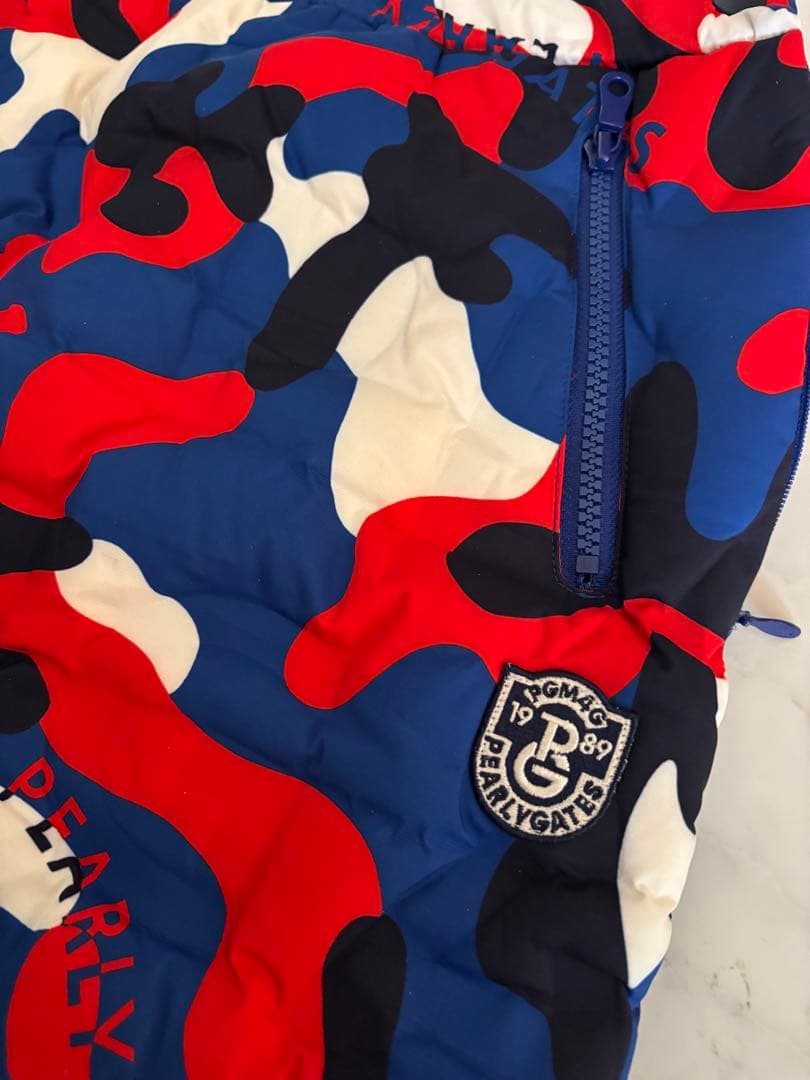 パーリーゲイツ　ニットブルゾン・ダウンスカート　セットアップ　カモフラ