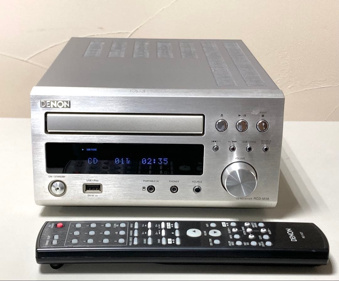 値下げしました DENON CDレシーバー RCD-M38 リモコン付 良好品