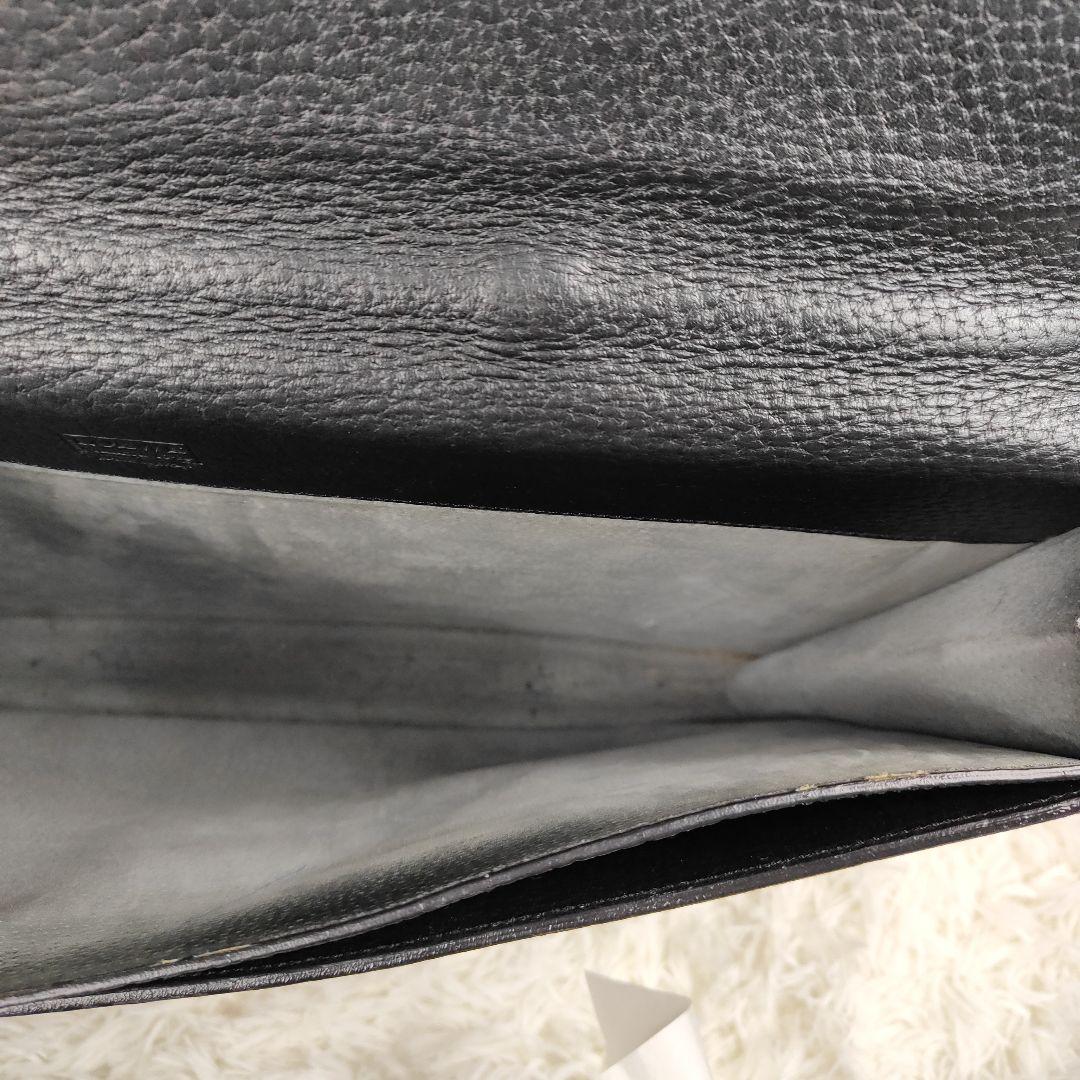 本日限定価格　ロエベ　ブリーフケース　アナグラム　シボ革　A4収納可能　鍵付き