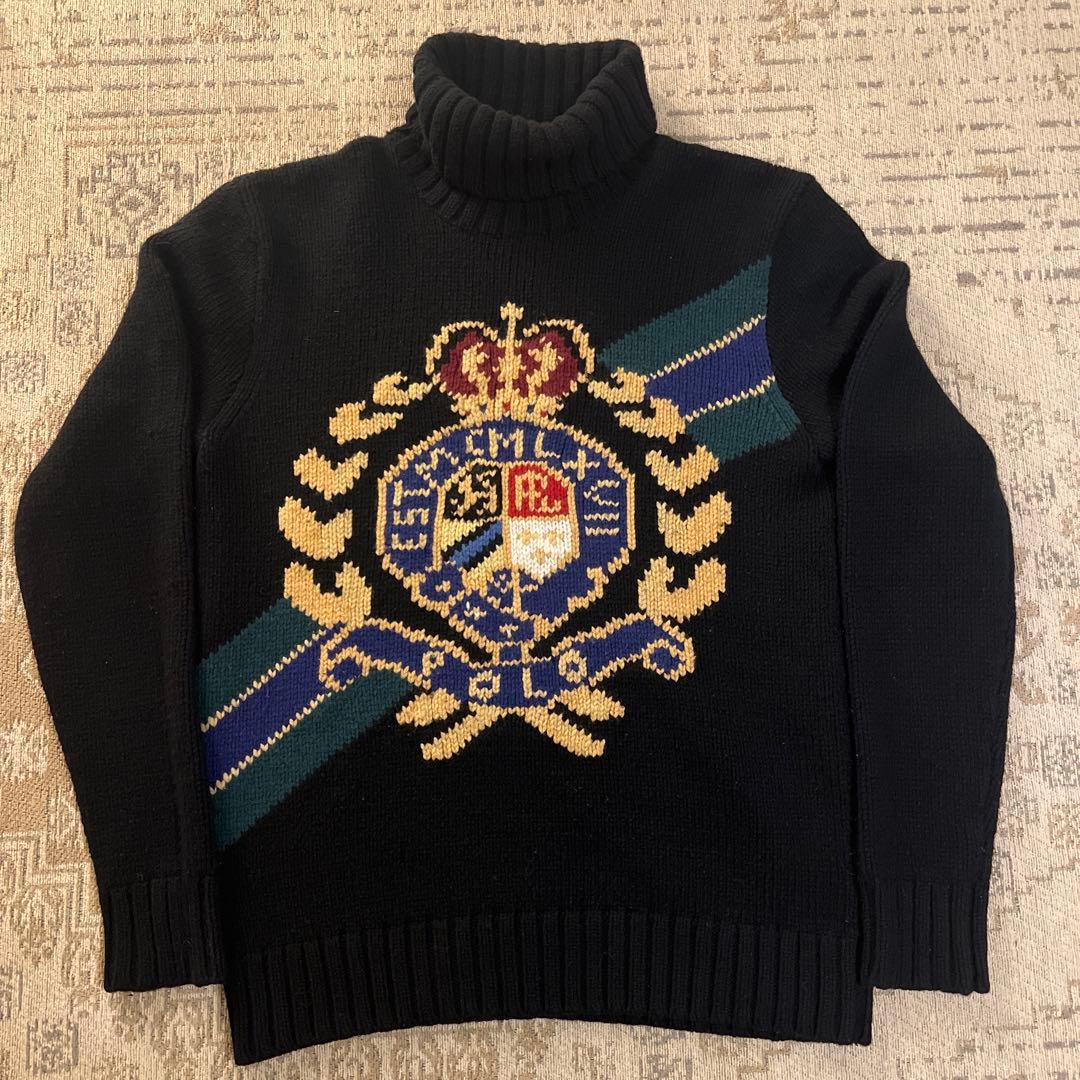 ラルフローレン50周年限定復刻クレストタートルネックセーター