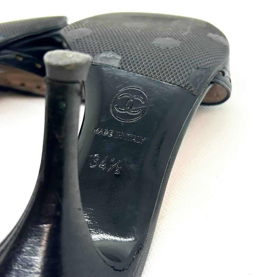 CHANEL（シャネル） ココマーク レザー ミュール サンダル イタリア