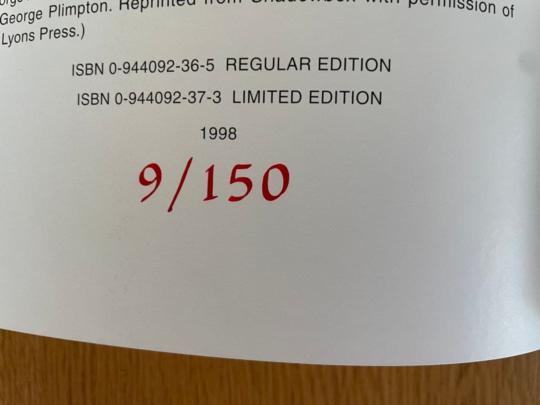  MARKUS 「BOXERS」 サイン入、布張り装丁150部限定本