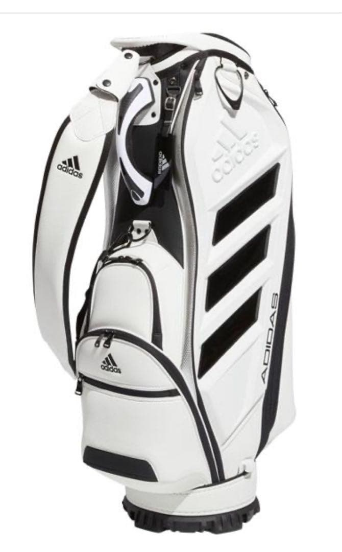adidas アディダス　キャディバッグ ホワイト