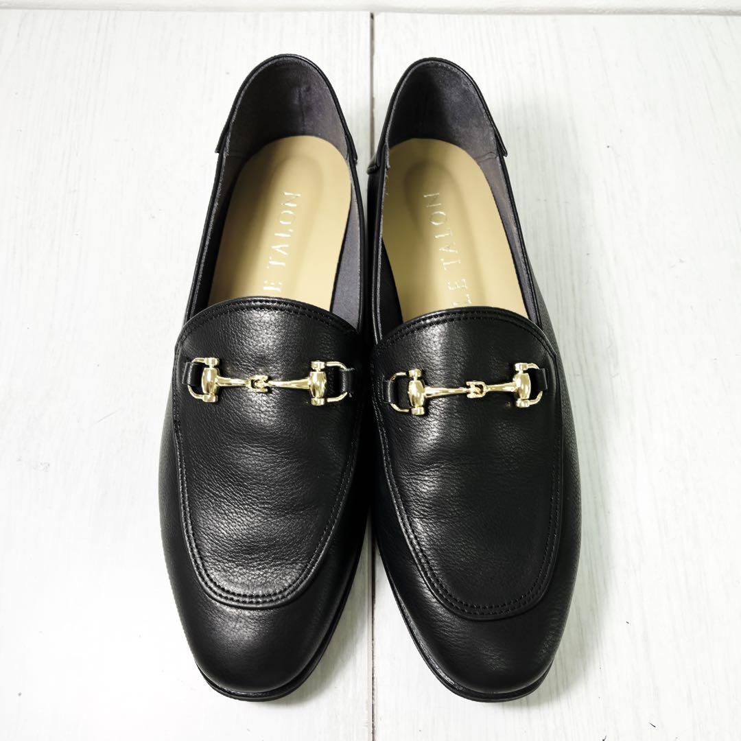 【美品】ルタロン ビットローファー 黒 24.5