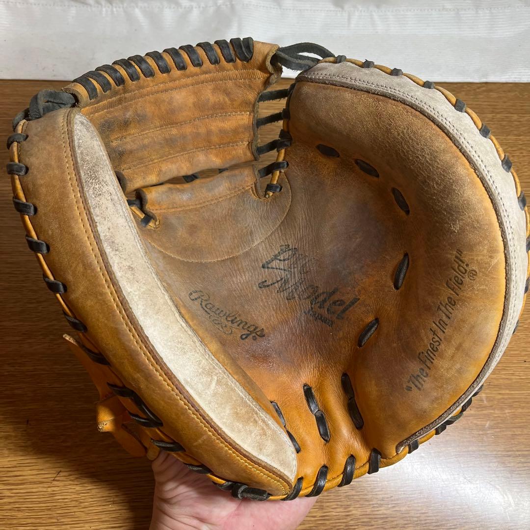ローリングス 一般軟式 キャッチャーミット 良品 大人用 プロモデル
