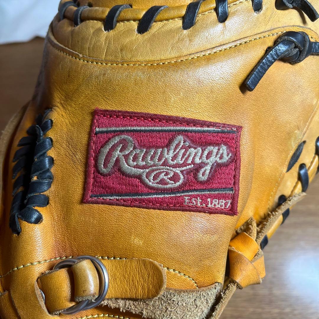 ローリングス 一般軟式 キャッチャーミット 良品 大人用 プロモデル