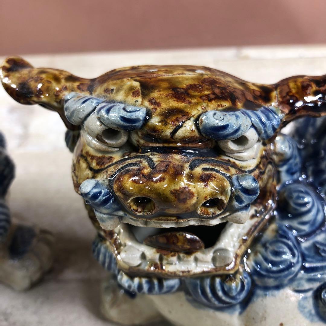 沖縄シーサー　ツイン　美品