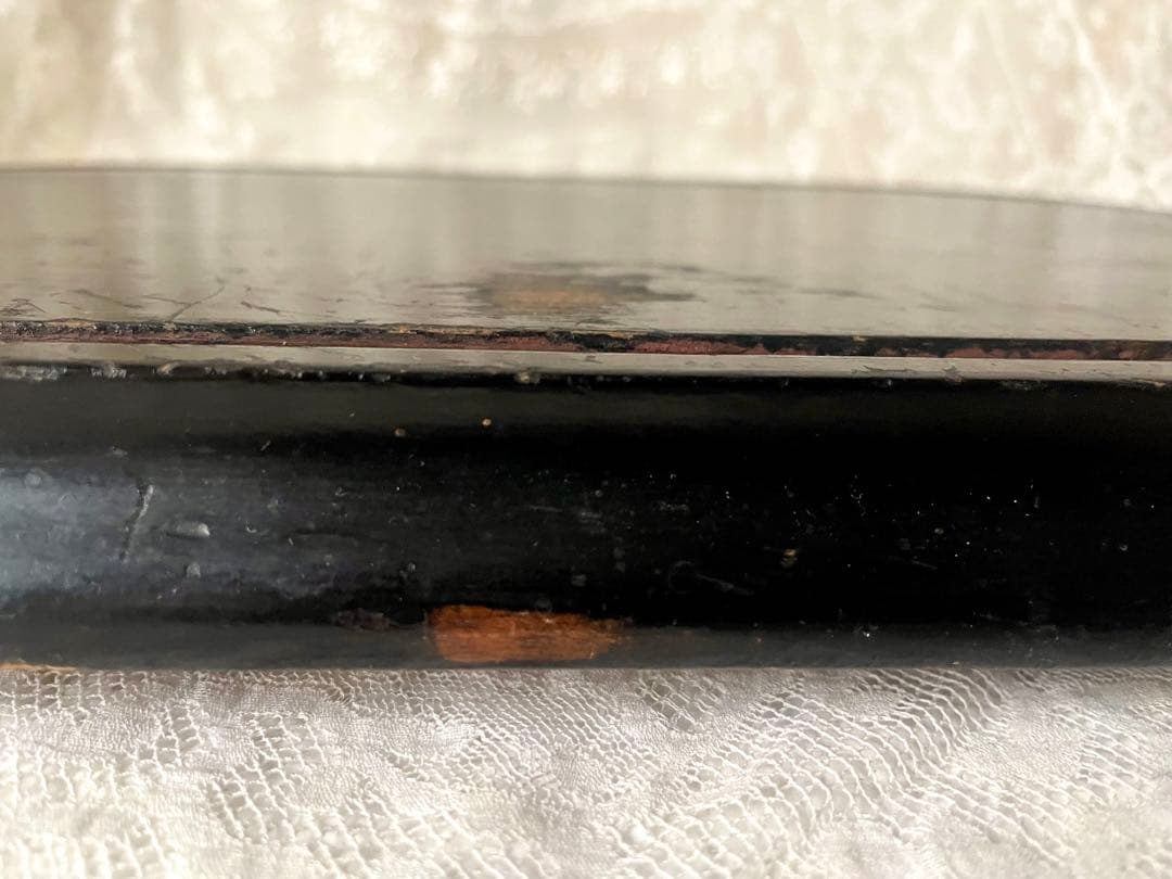 ディスプレイ台 ガラスドーム台座ナポレオン三世 ブラック フランスアンティーク