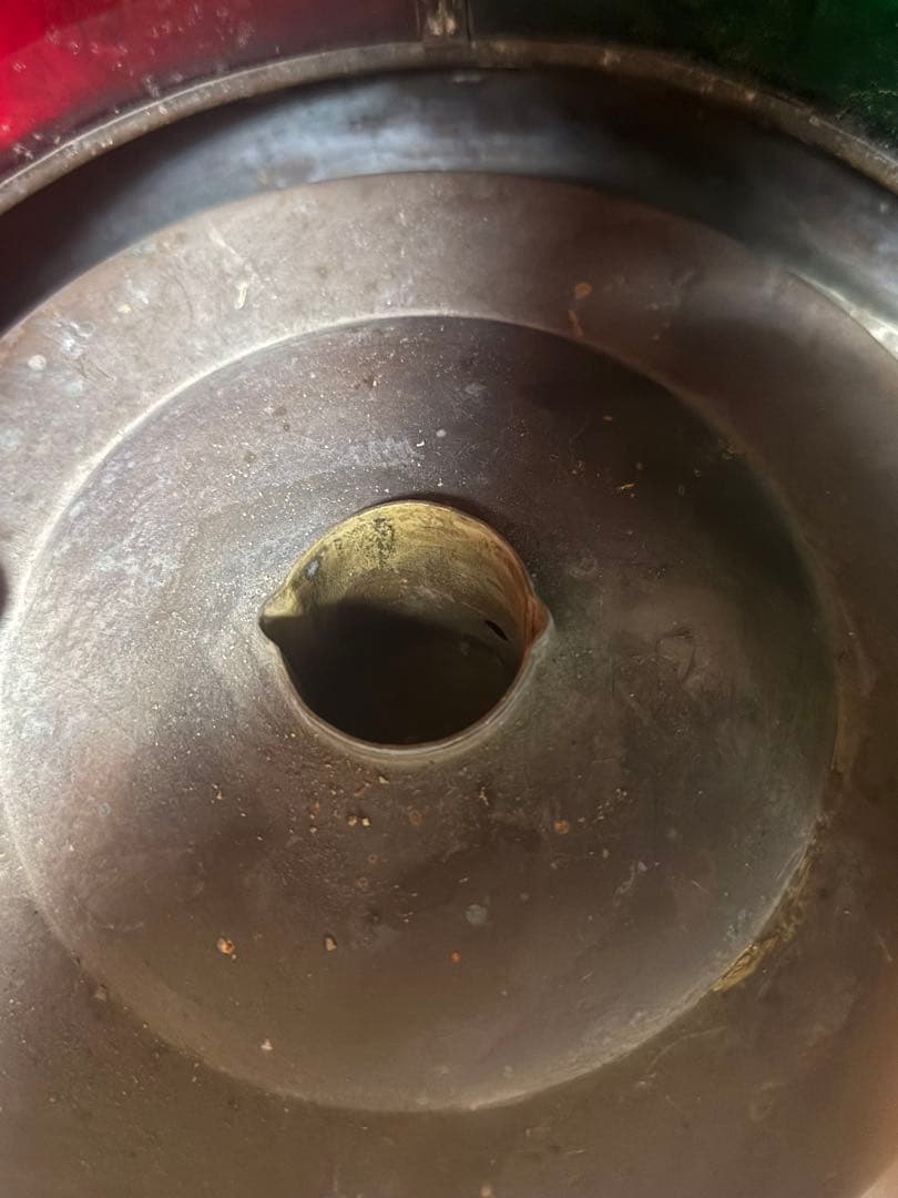 日本船燈株式会社　赤緑　インテリア　ランタン　アンティーク　昭和13年