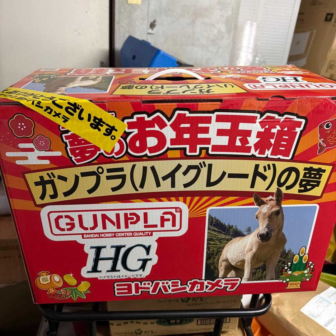 夢のお年玉箱　ガンプラHGの夢　ヨドバシ