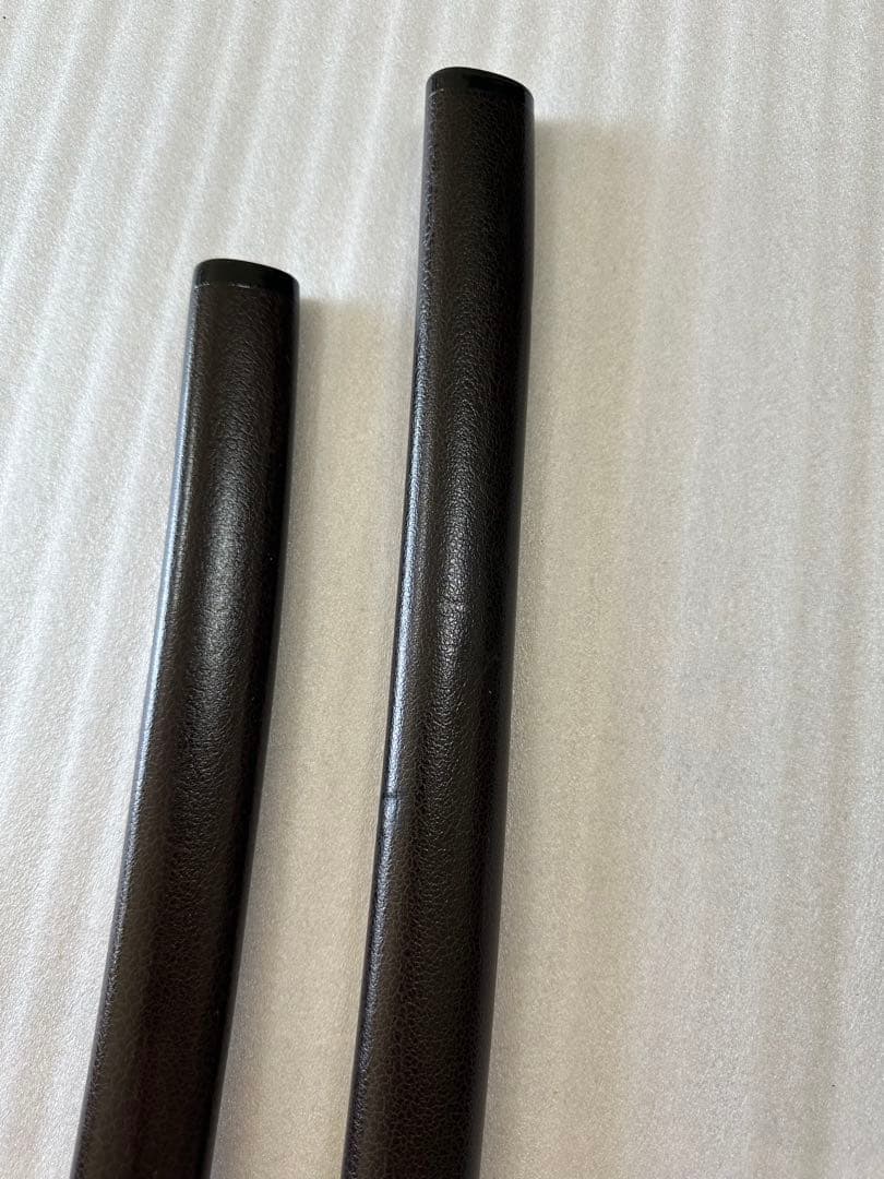 模造刀 打刀 脇差 2点セット 黑茶鞘 鞘付き長さ約71/104cm 26A30