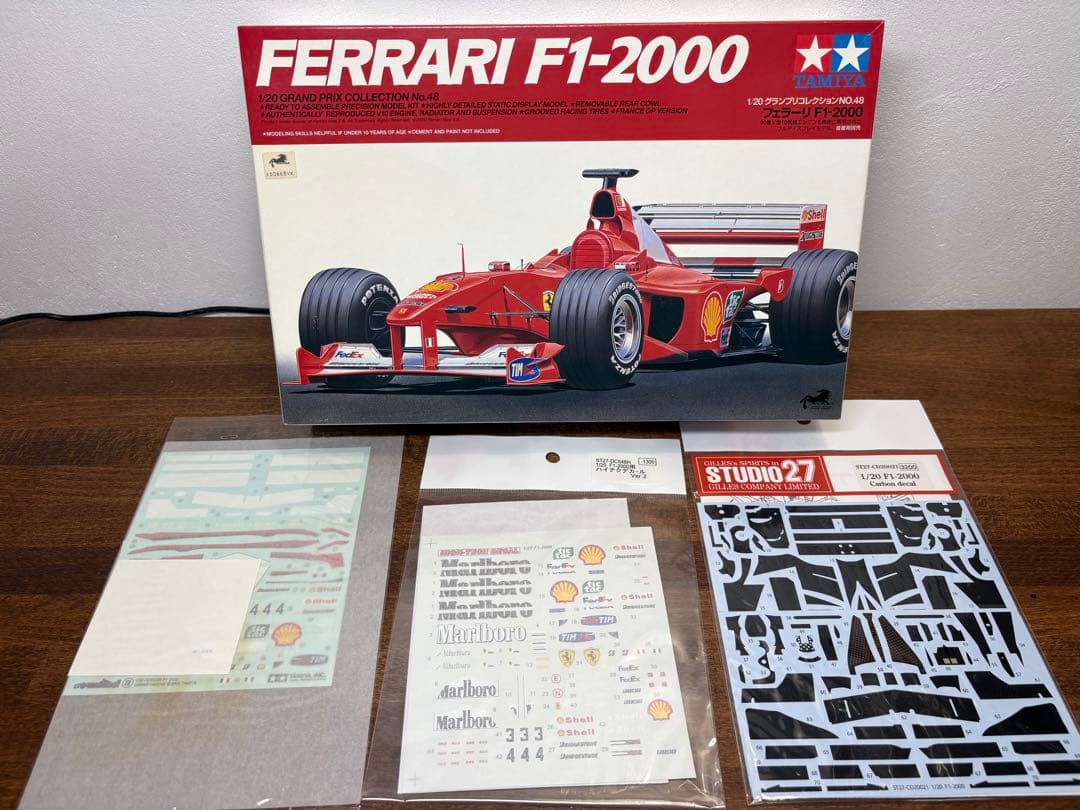 タミヤ 1/20 フェラーリ F1-2000 社外 スポンサー、カーボンデカール