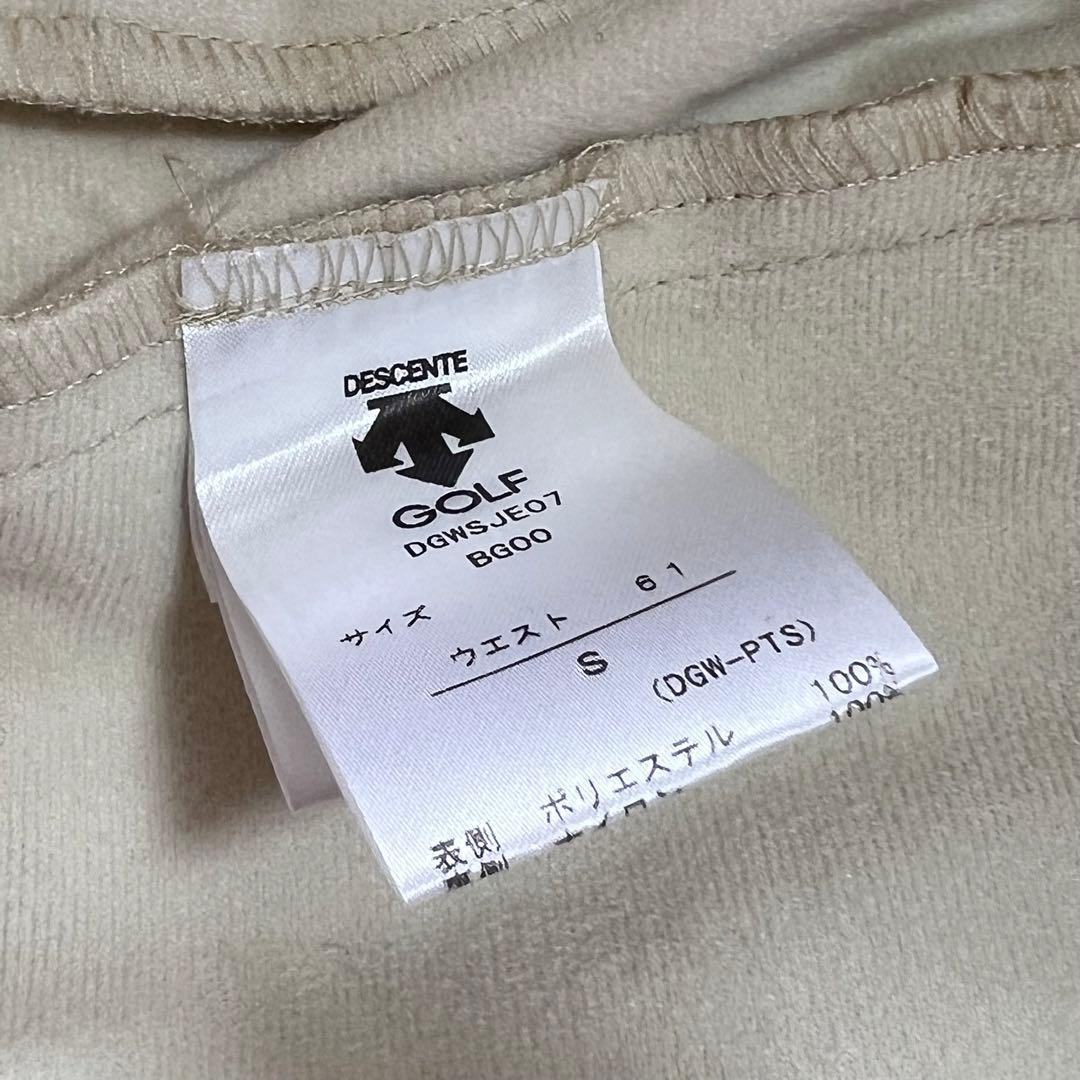 DESCENTE GOLF デサントゴルフ　裏起毛　蓄熱　スカート　S ベージュ