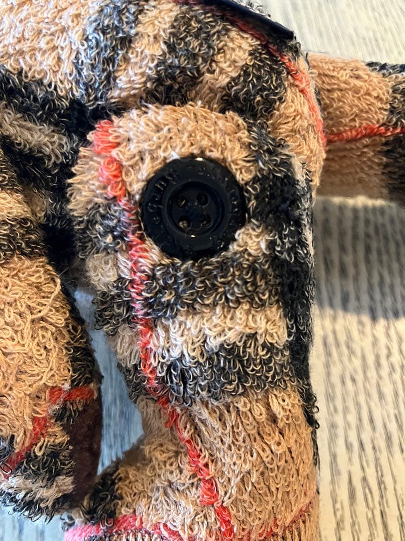 Burberrysチェック　テディベア パイル地 ぬいぐるみ
