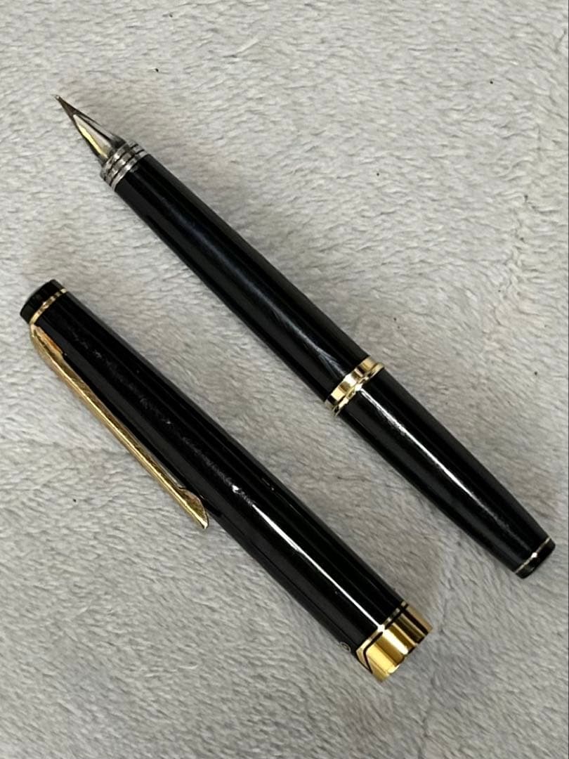 dunhill 万年筆 ブラック ゴールド コンビ