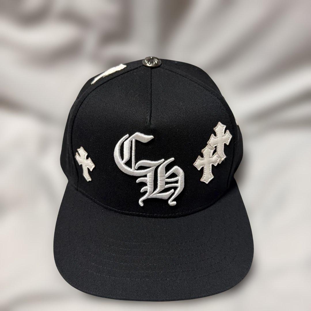 CHROME HEARTS クロス刺繍 ベースボールキャップ