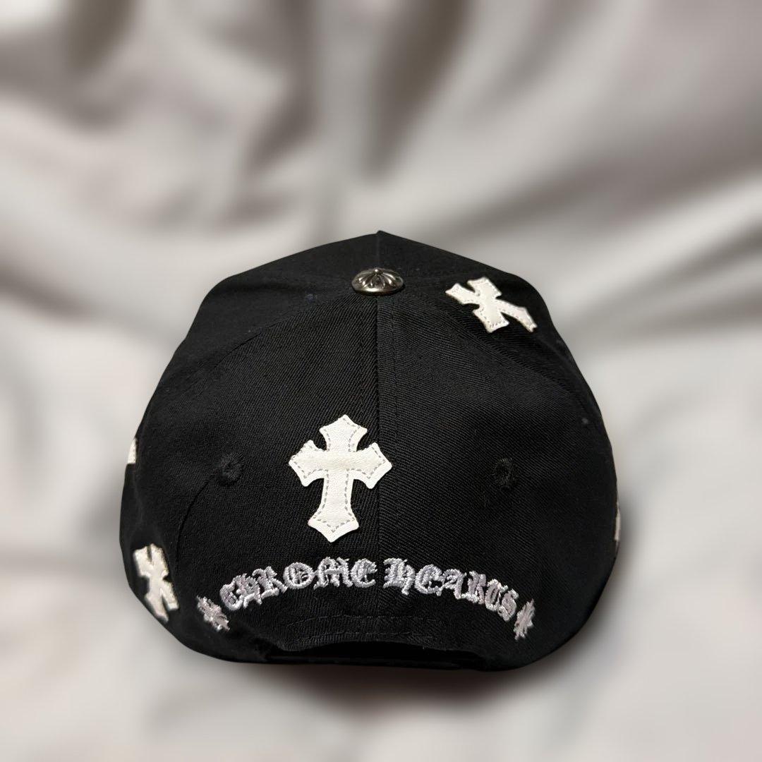 CHROME HEARTS クロス刺繍 ベースボールキャップ