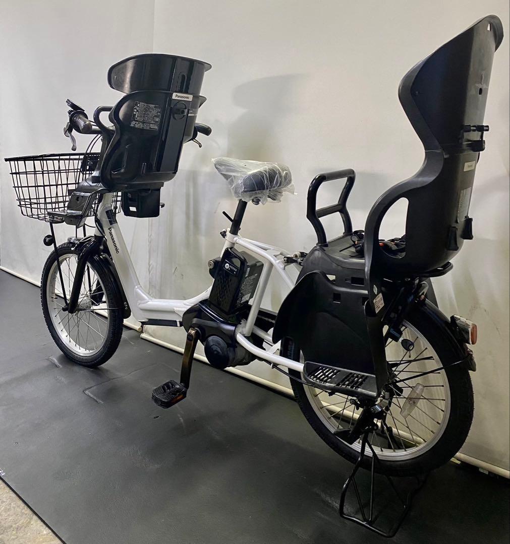 1年保証 送料無料　パナソニック　ギュット 20インチ　白色　電動アシスト自転車