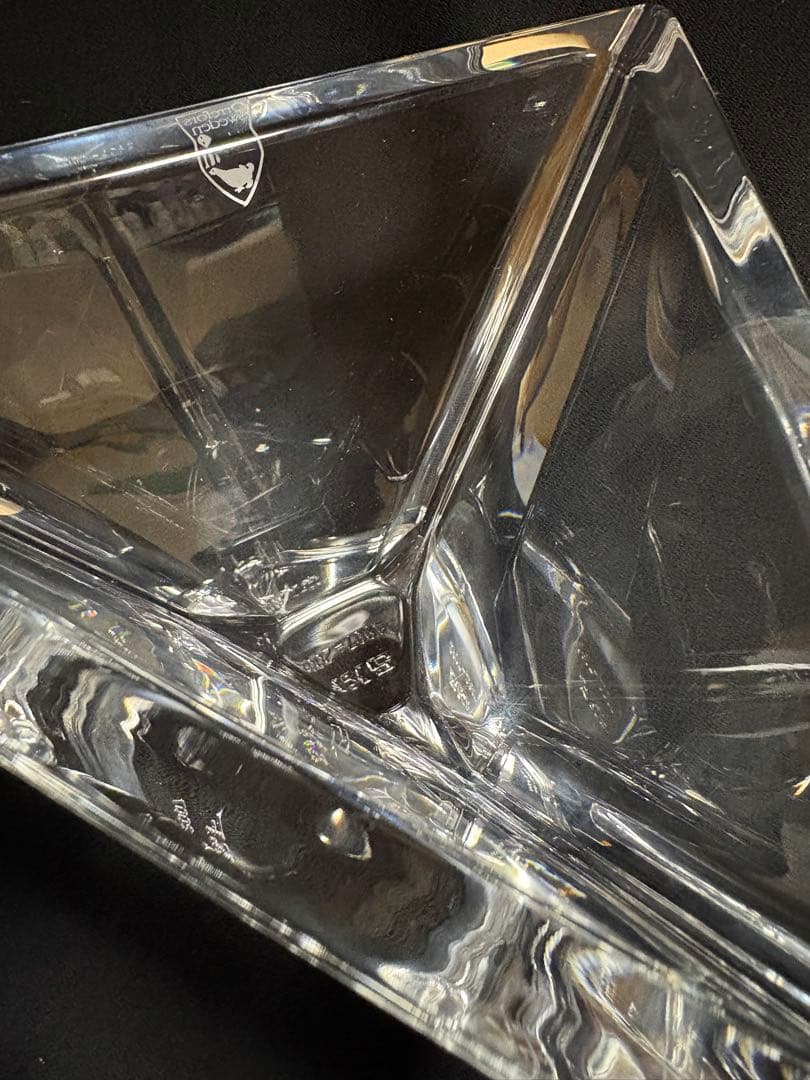 【希少】Orrefors オレフォス SKF 100周年記念 クリスタルオブジェ