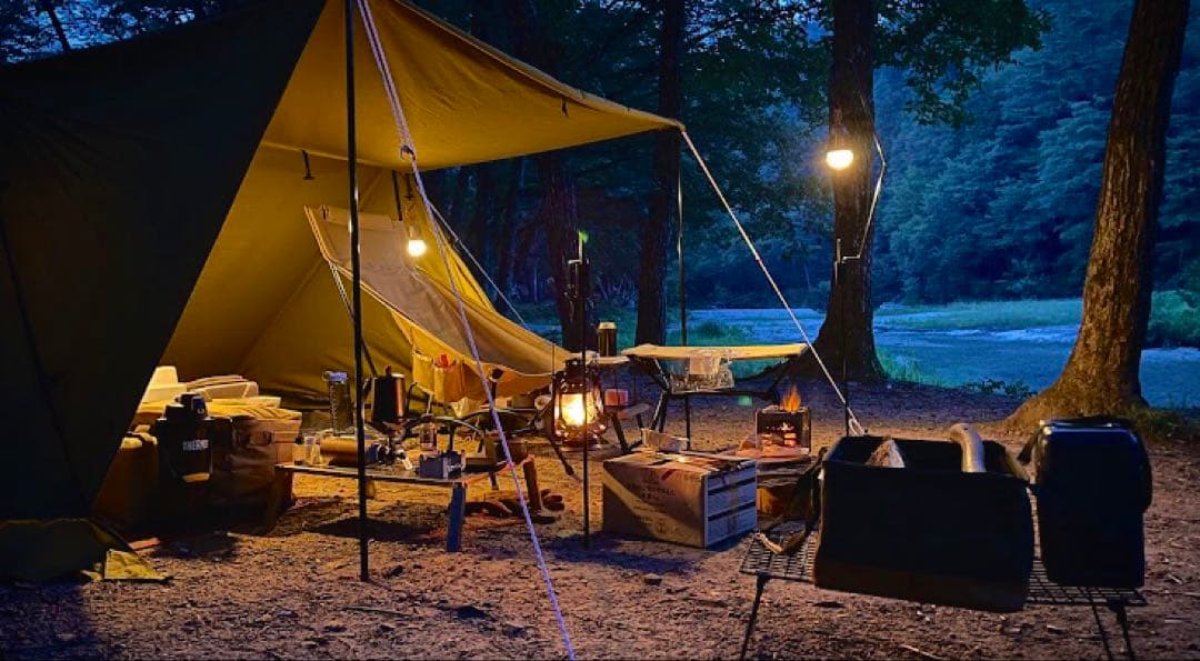 取説付《フォックスベースevo仕様》二股フレーム＋棟ポールキット　らくらく設営