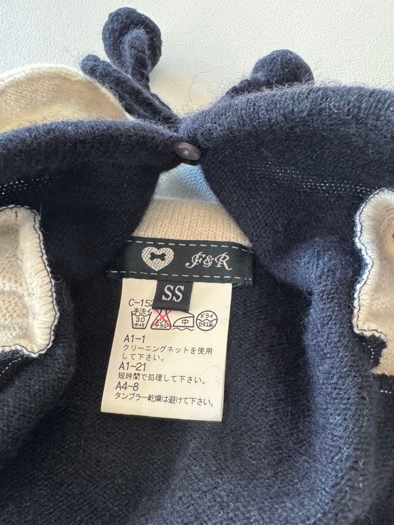 【ほぼ未使用】フィフィ&ロメオ カシミヤ100% ニット＋ボレロセット 黒 SS