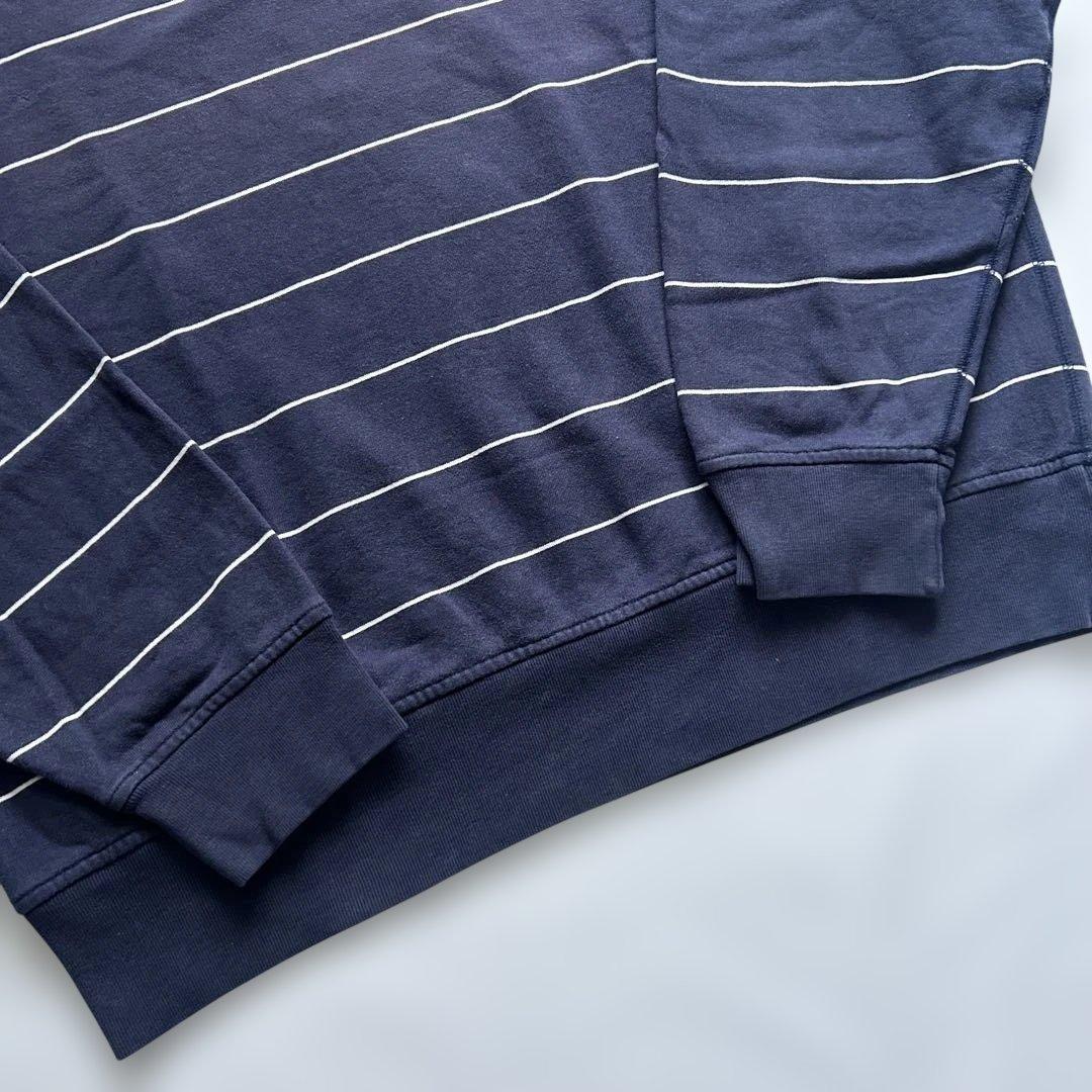 90s Ralph Lauren ボーダースウェット ナス紺 ラルフローレン希少