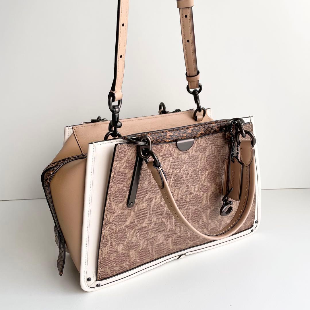 コーチ COACH ハンドバッグ ドリーマー シグネチャー パイソン 新品保管