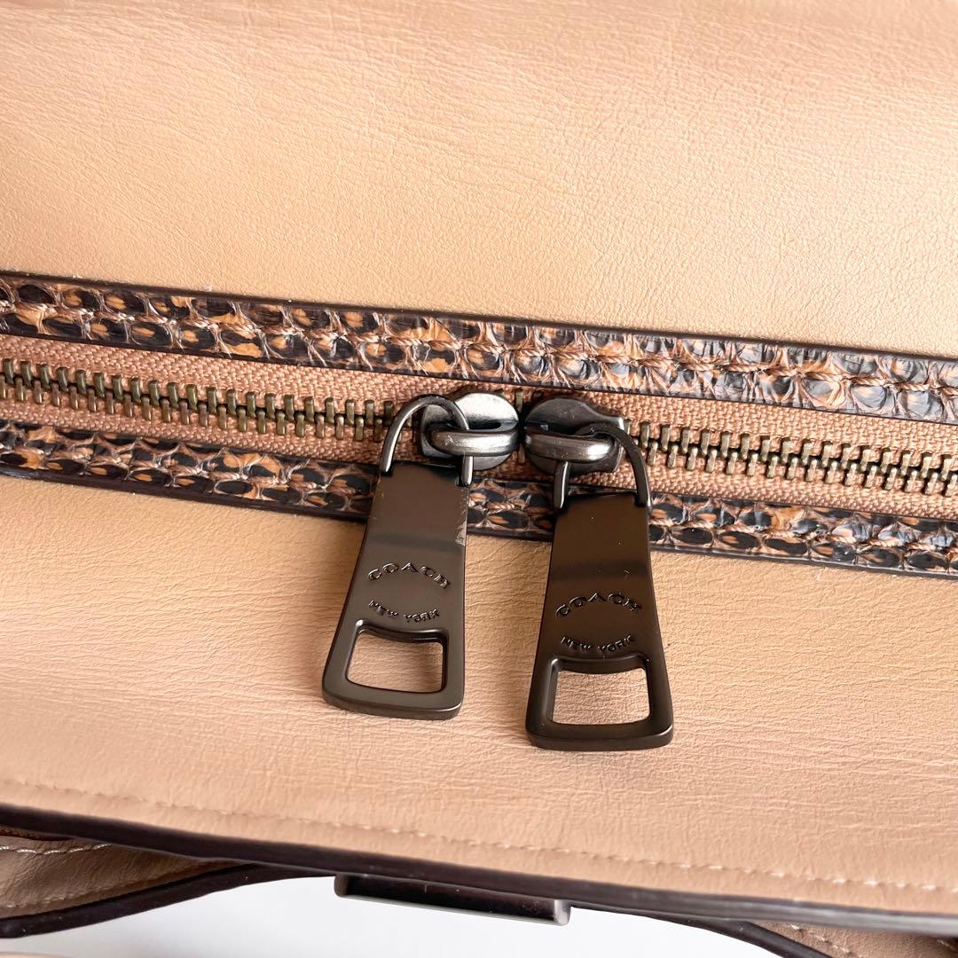 コーチ COACH ハンドバッグ ドリーマー シグネチャー パイソン 新品保管
