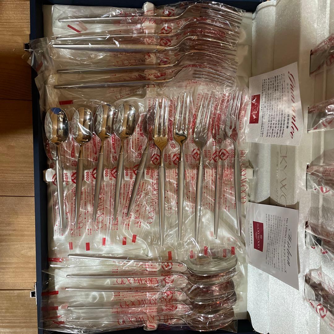 ラッキーウッド　カトラリーセット 25本