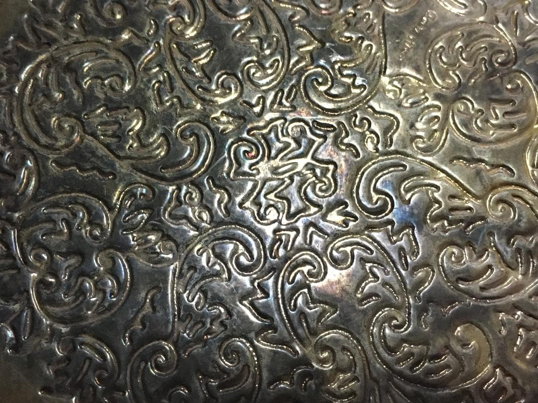 イギリス製 アンティークシルバープレート 台 スプーン ティー アールヌーヴォー