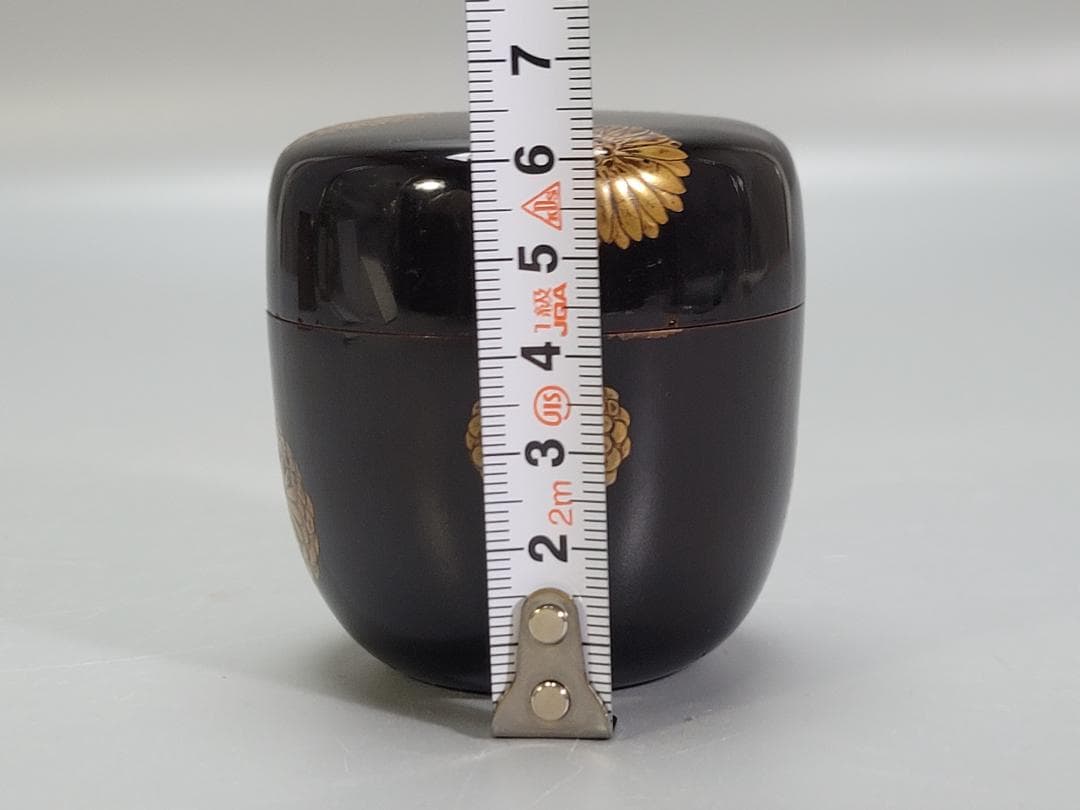 茶道具 菊蒔絵 棗 時代物