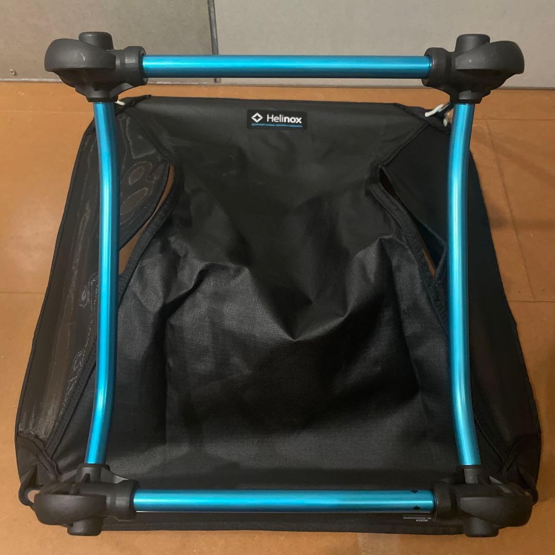 美品 Helinox ヘリノックス グラウンドチェア bk ブラック