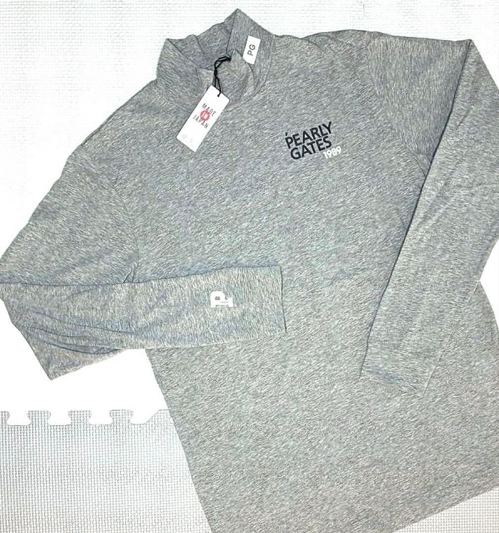 PEARLY GATES ベア天竺 ハイネックカットソー（GRAY／4）