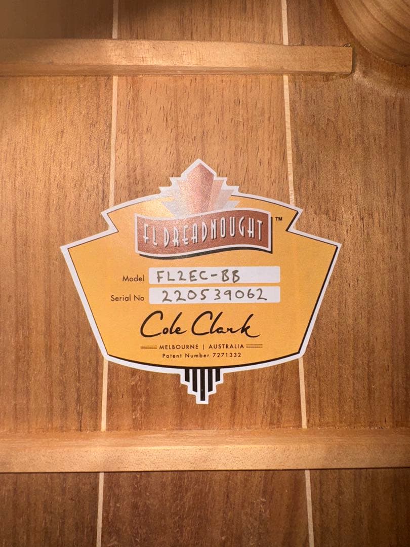 【Cole Clark】アコースティックギター FL2EC-BB
