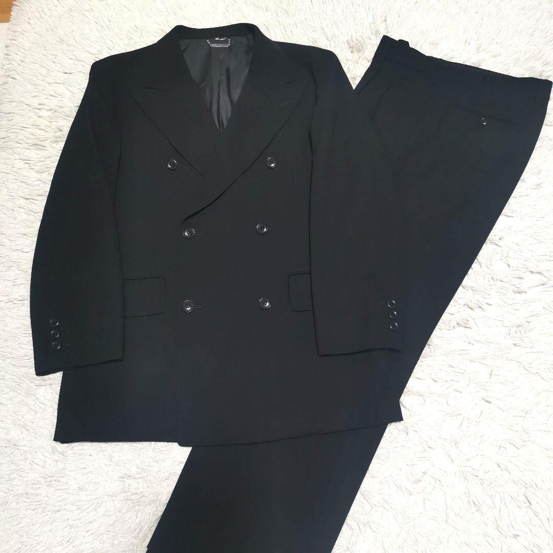 YOSHIYUKI KONISHI ダブル セットアップ スーツ 黒 　 LL