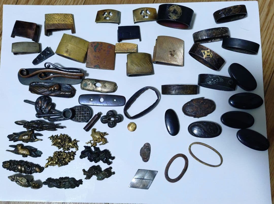 刀 装具 縁頭 ハバキ 目貫 計42点セット