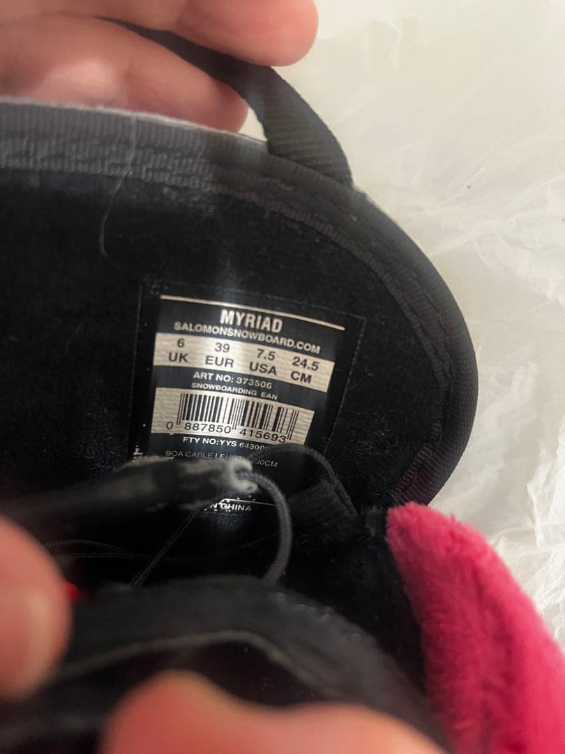 Salomon スノーボードブーツ 女性用 ブラック/ピンク