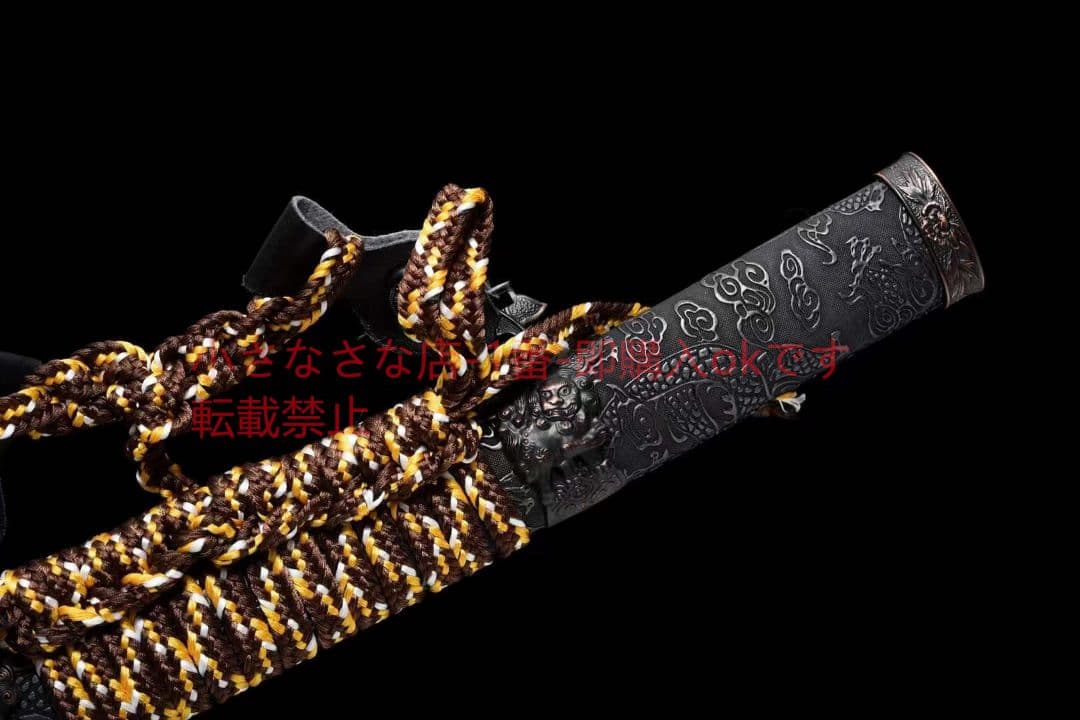 黒獅子太刀 古兵器 武具 刀装具 日本刀 模造刀 居合刀