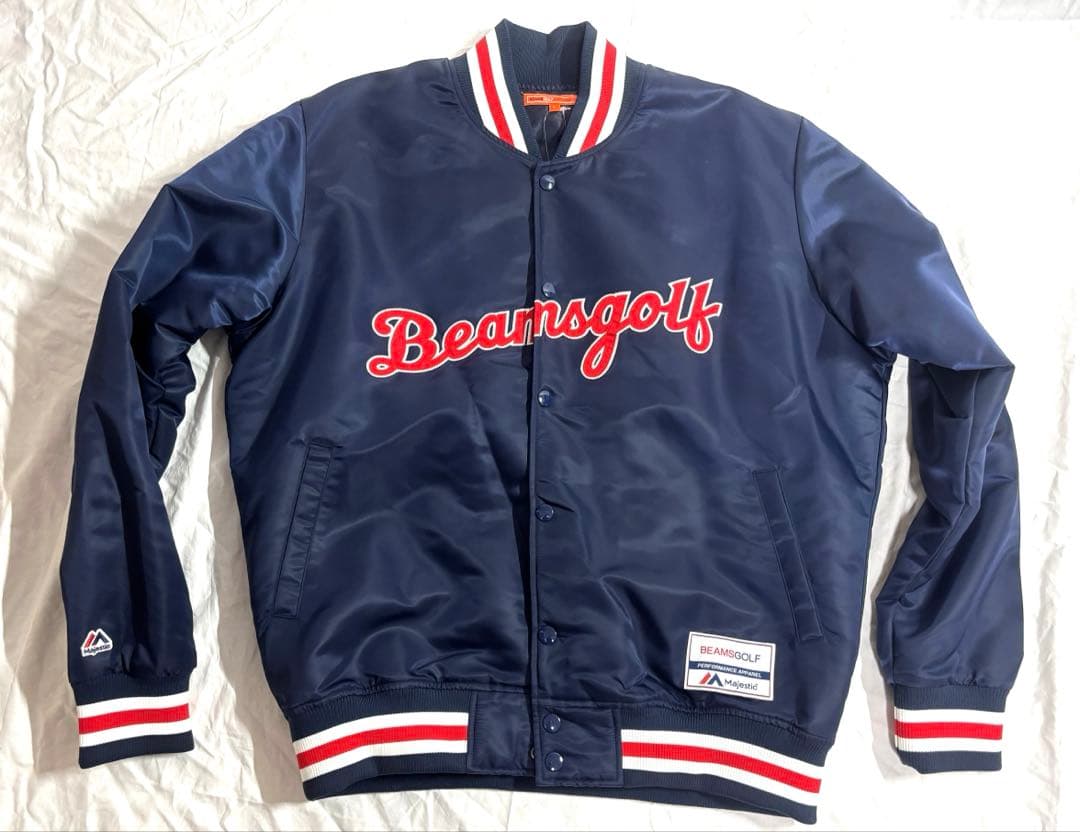ビームスゴルフ×マジェスティク Wネーム サテンジャケット Lサイズ