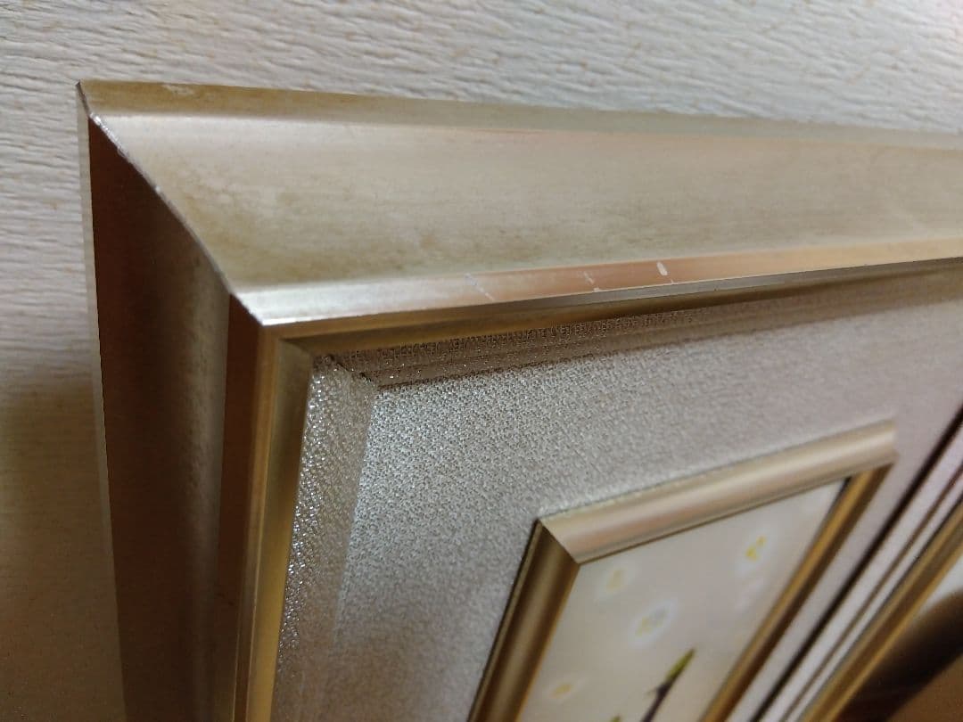 値下げ！　七宝額絵　田村幸夫　孔雀　伝統工芸士　夫婦円満