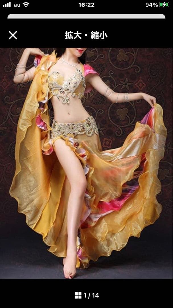 新春SALE再お値下げ ベリーダンス セットアップ フリル付き