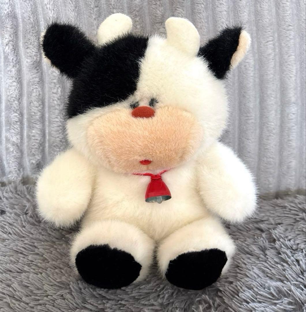 モーモー 牛 ぬいぐるみ 昭和レトロ オオイケ ♥鳴きます♥最終価格