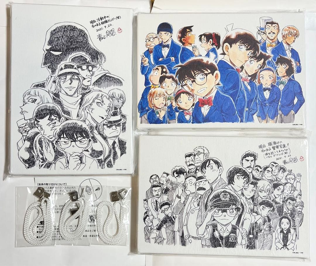 名探偵コナン　100巻記念トリプルアートボード3種&複製原画5種【新品未開封】