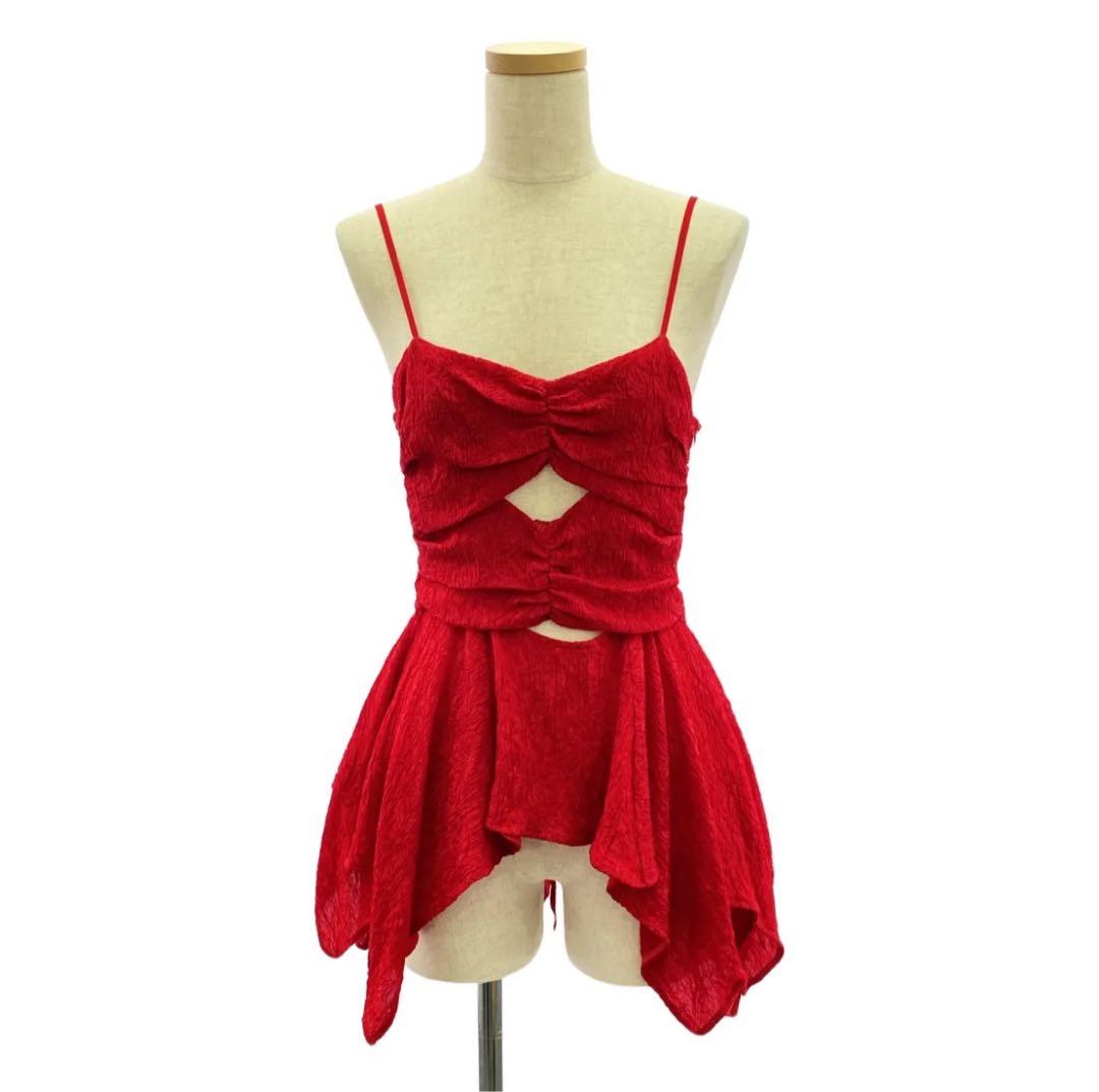 トップス FETICO BOTANICAL JACQUARD CUTOUT CAMI