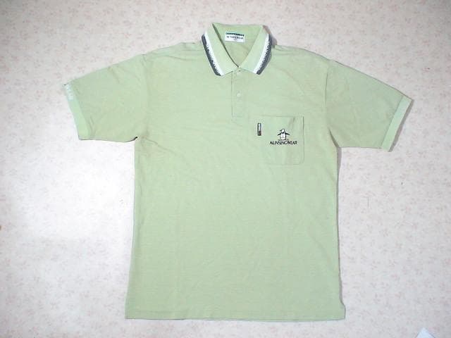 36752 マンシングウエア　メンズ　ポロシャツ　黄緑色　NA