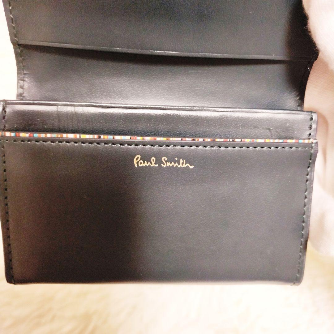 Paul Smith ポールスミス 名刺入れ マーケトリーストライプ ブラック