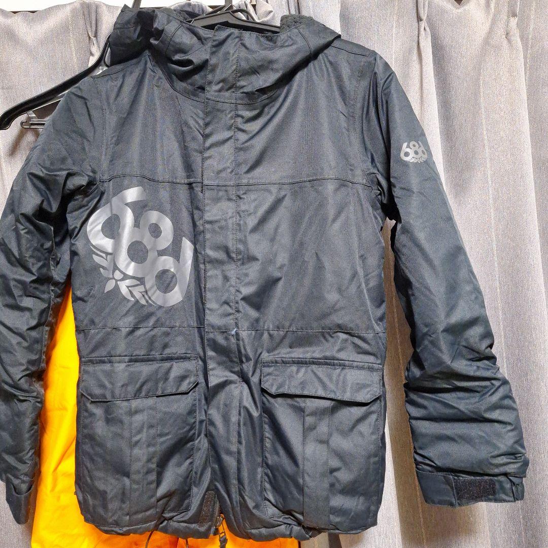 スノーボードウェア686 　ブラック/オレンジ