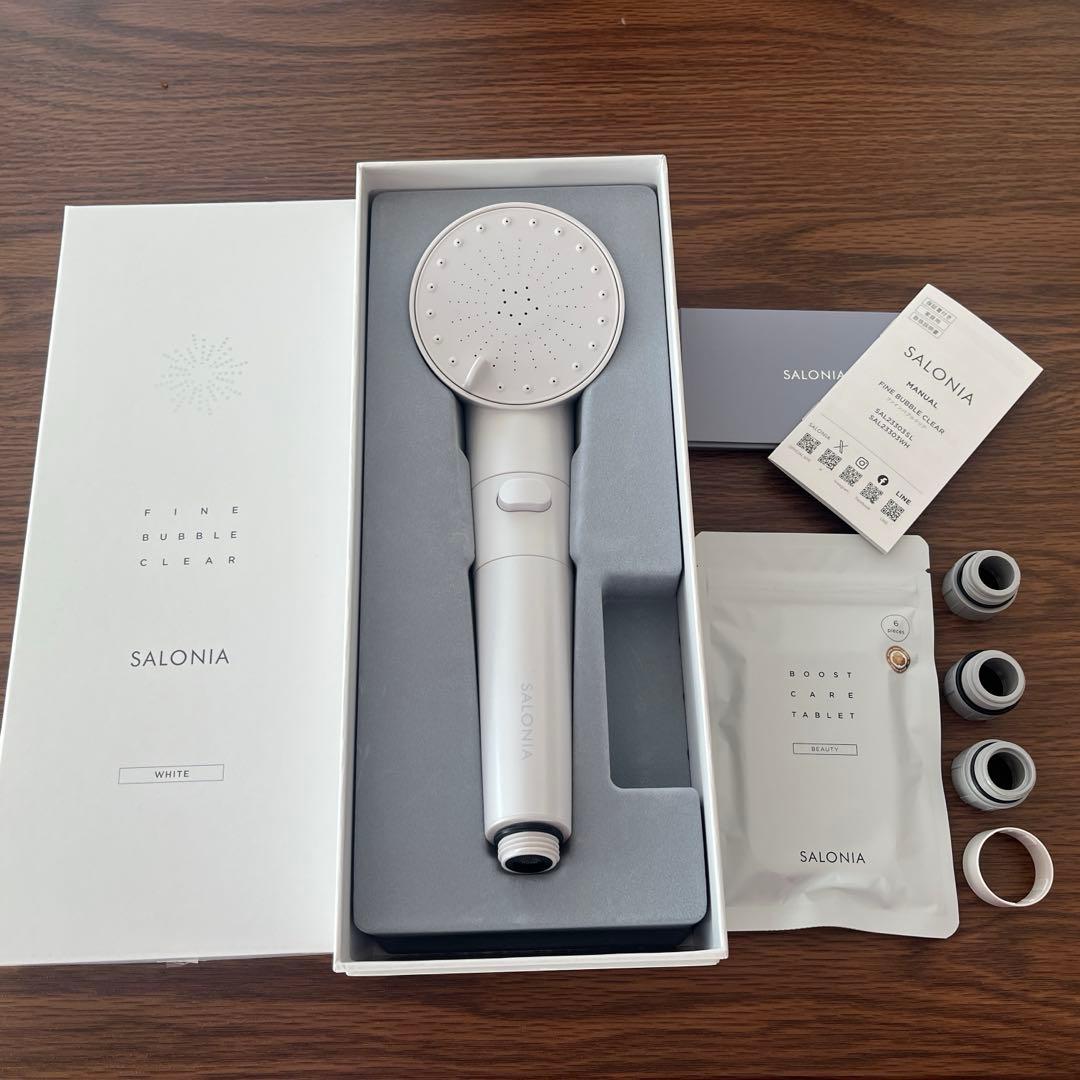 SALONIA シャワーヘッド ホワイト