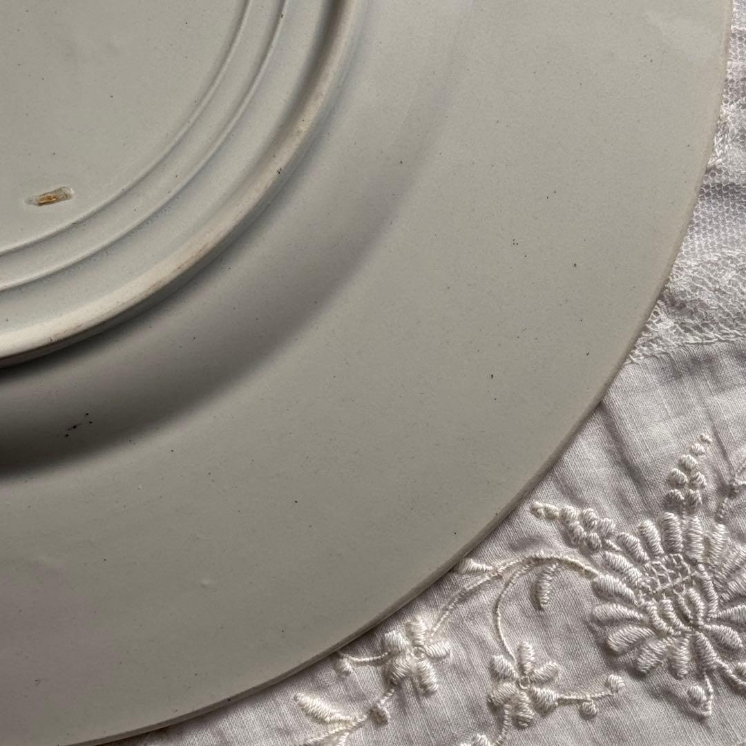 美品　フランスアンティーク　サンタマン　オーべピーヌ デザートプレート