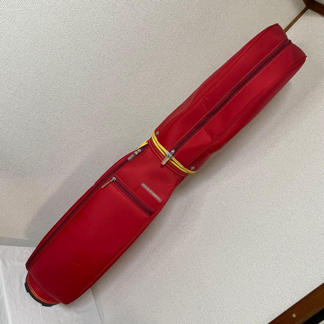 BENETTON ベネトン　キャディバッグ　赤